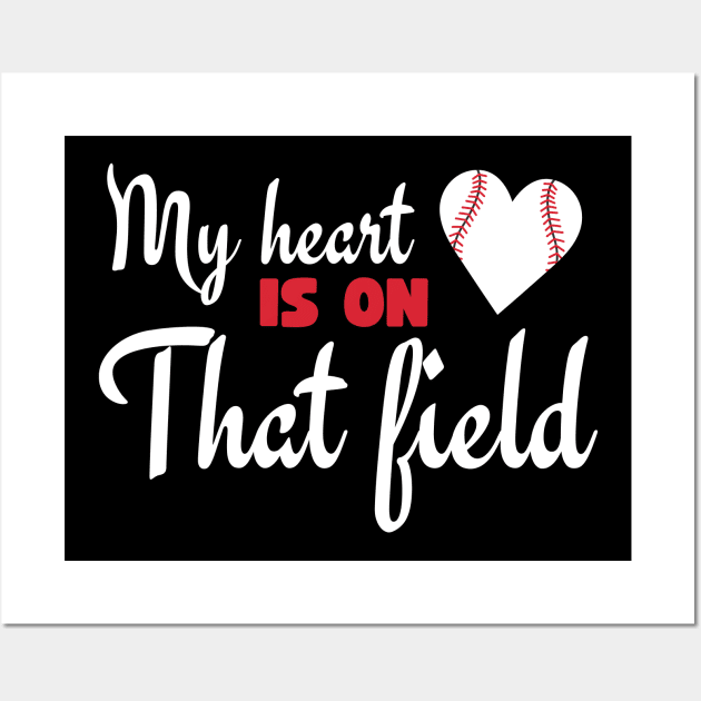 my heart is on that field Wall Art by aspanguji